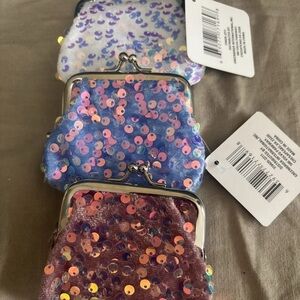 Sequin Coin Purses Set